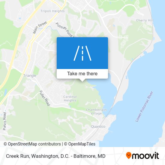 Creek Run map