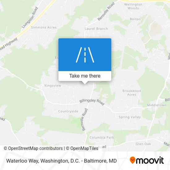 Waterloo Way map
