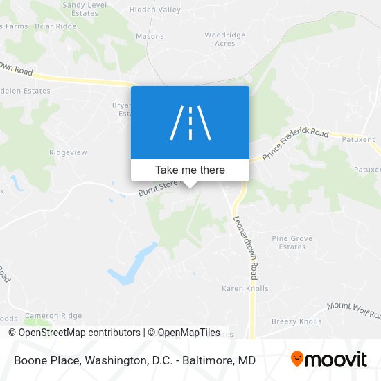 Boone Place map