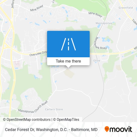 Mapa de Cedar Forest Dr