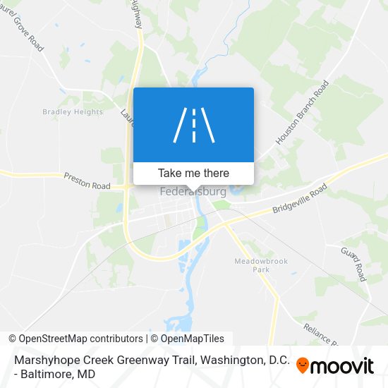 Mapa de Marshyhope Creek Greenway Trail