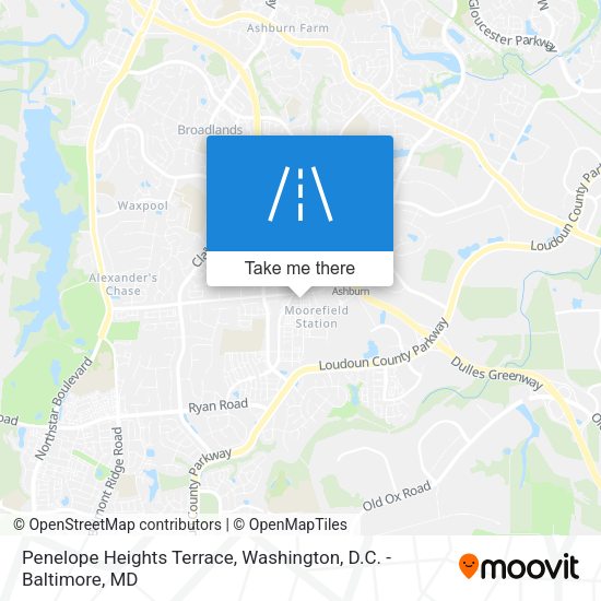 Penelope Heights Terrace map