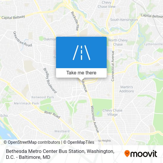 Bethesda Metro Center Bus Station map