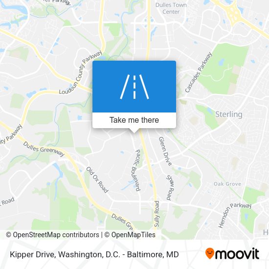 Kipper Drive map