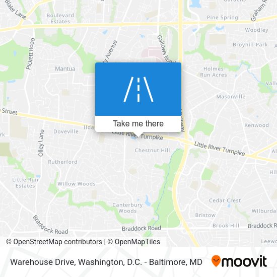 Warehouse Drive map