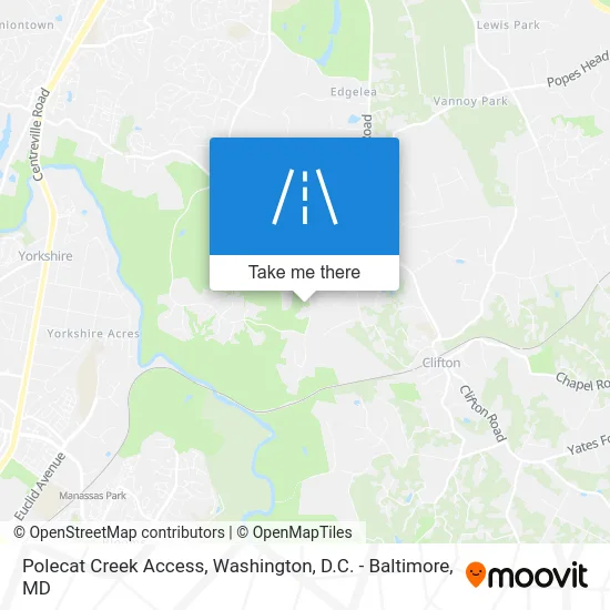 Polecat Creek Access map