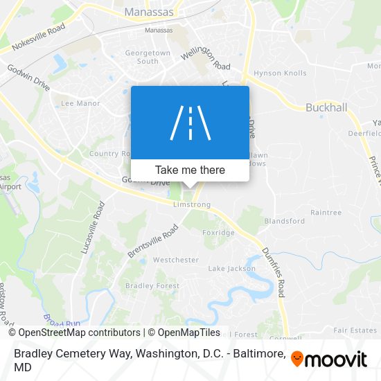 Mapa de Bradley Cemetery Way