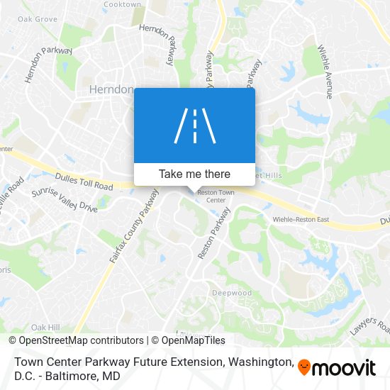 Town Center Parkway Future Extension map