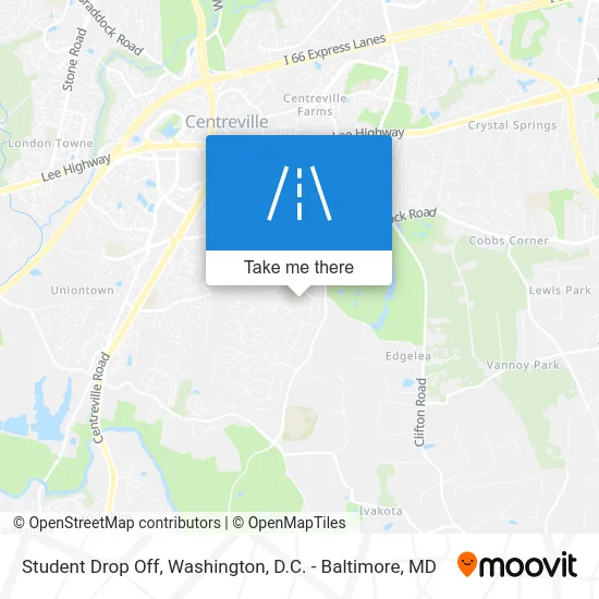 Student Drop Off map