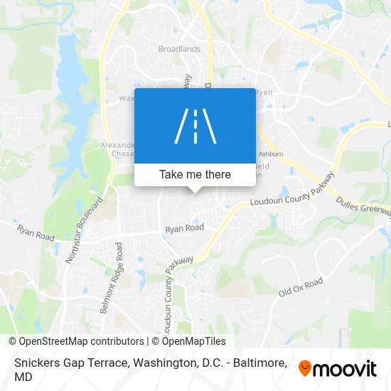 Snickers Gap Terrace map