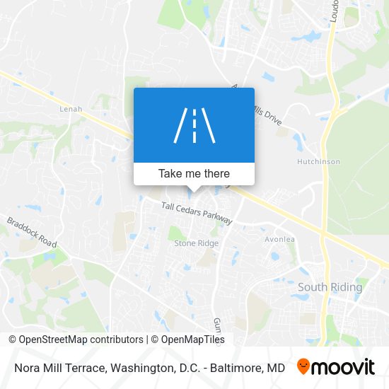 Nora Mill Terrace map
