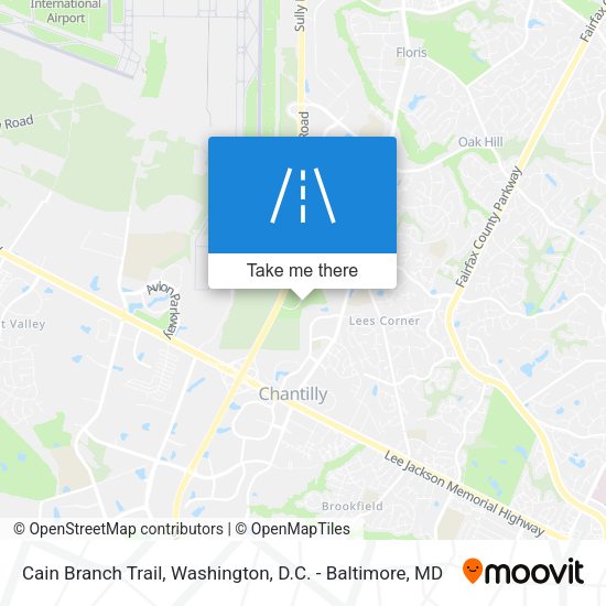 Mapa de Cain Branch Trail