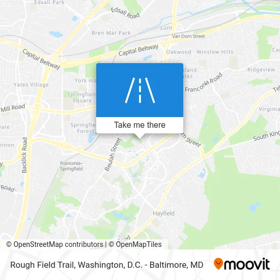 Rough Field Trail map