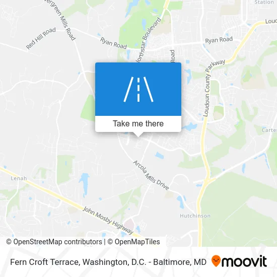 Fern Croft Terrace map