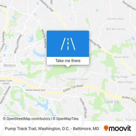 Pump Track Trail map