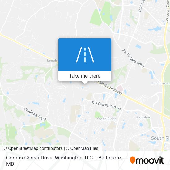 Corpus Christi Drive map