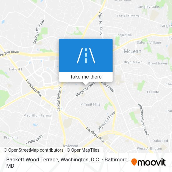Backett Wood Terrace map