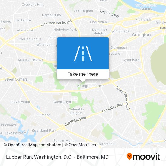 Lubber Run map