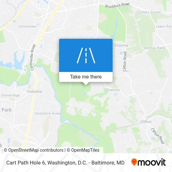 Cart Path Hole 6 map