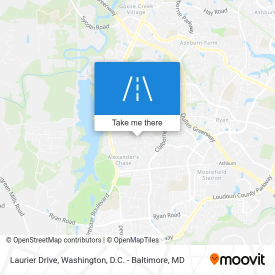 Laurier Drive map