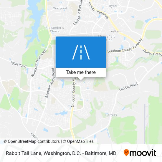 Mapa de Rabbit Tail Lane