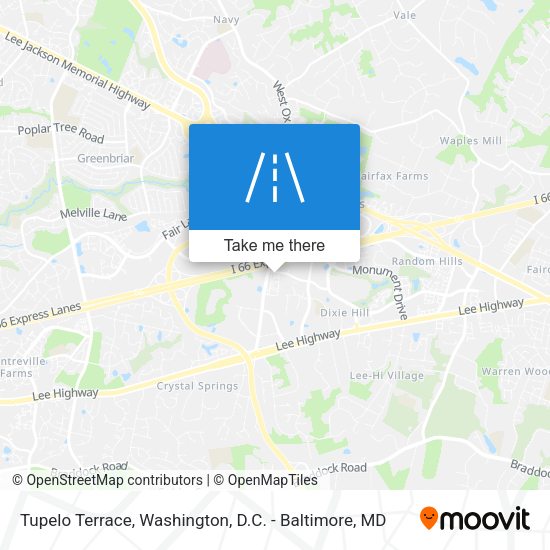Tupelo Terrace map