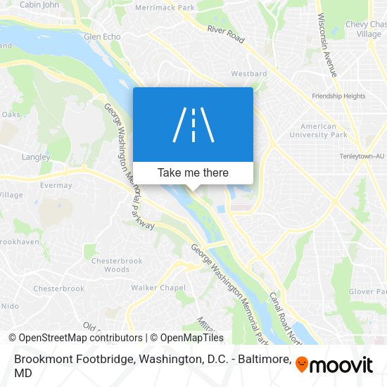 Brookmont Footbridge map