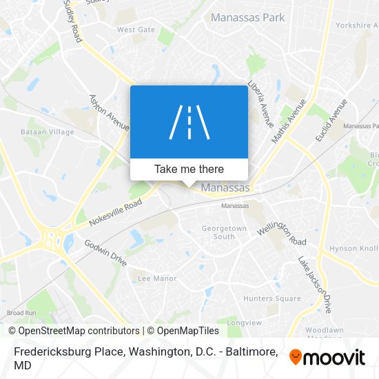Mapa de Fredericksburg Place