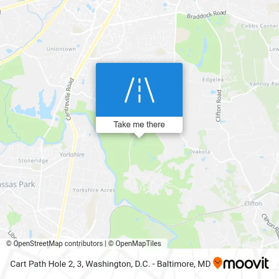 Cart Path Hole 2, 3 map
