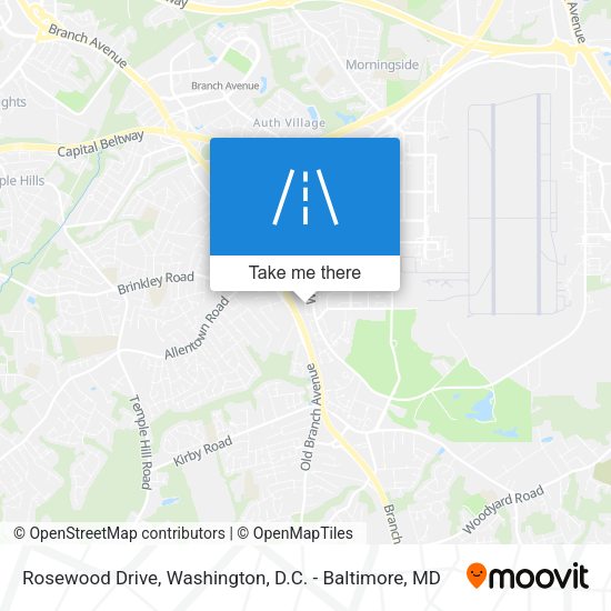 Mapa de Rosewood Drive