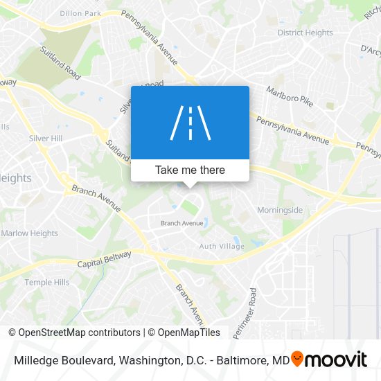 Milledge Boulevard map