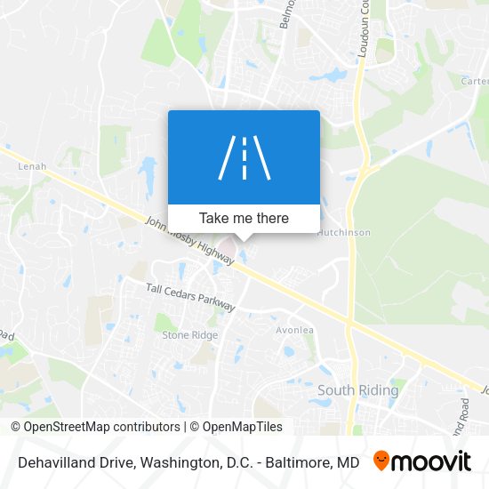 Mapa de Dehavilland Drive