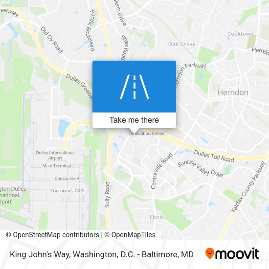 Mapa de King John's Way
