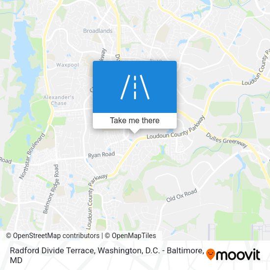 Radford Divide Terrace map