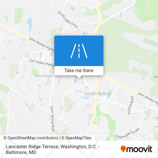 Mapa de Lancaster Ridge Terrace