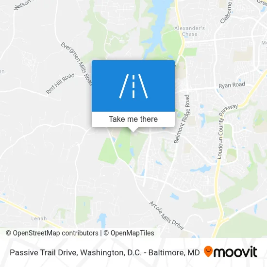 Passive Trail Drive map