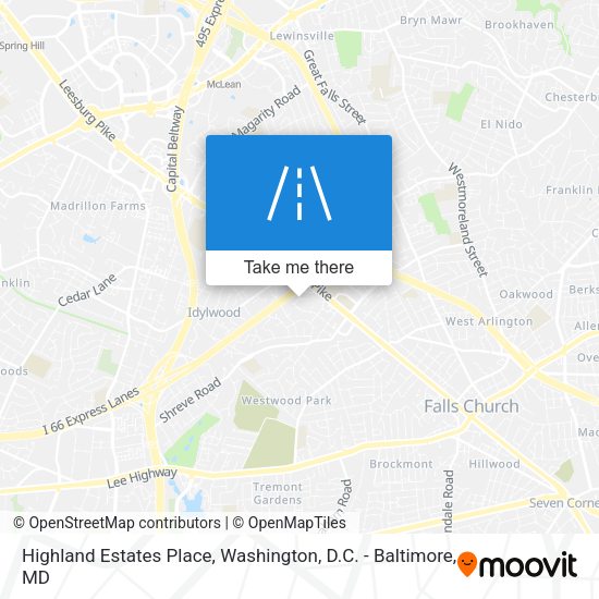 Highland Estates Place map