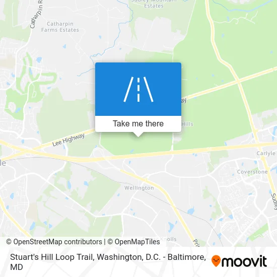 Stuart's Hill Loop Trail map