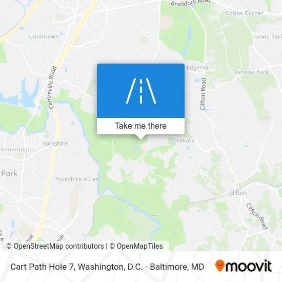 Cart Path Hole 7 map