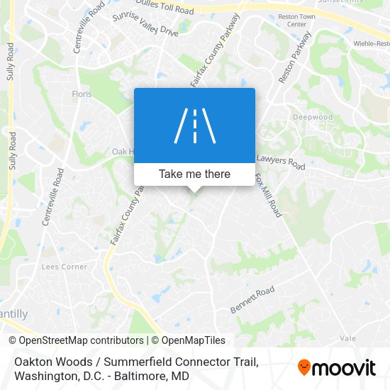 Oakton Woods / Summerfield Connector Trail map