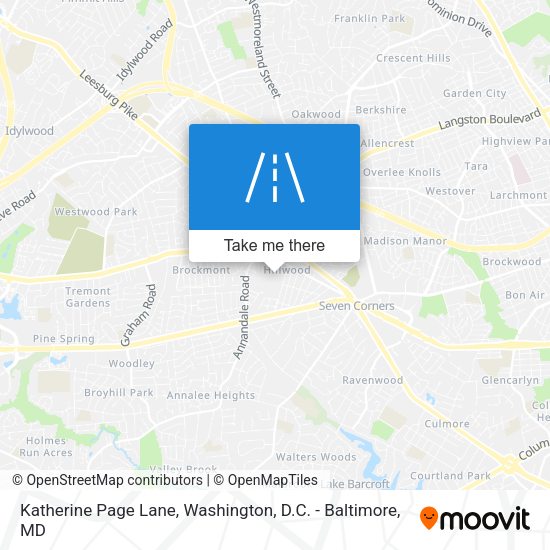 Katherine Page Lane map