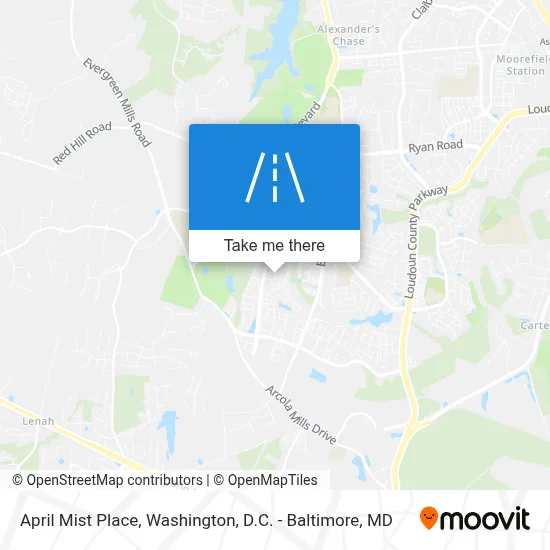 April Mist Place map