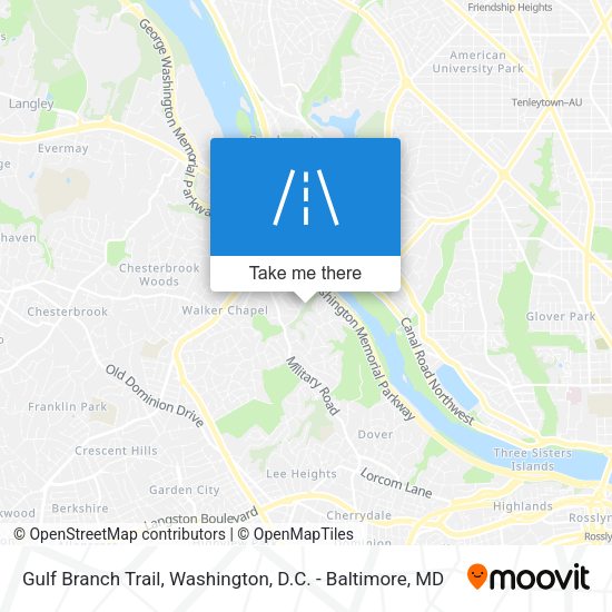 Gulf Branch Trail map