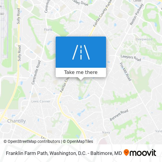 Mapa de Franklin Farm Path