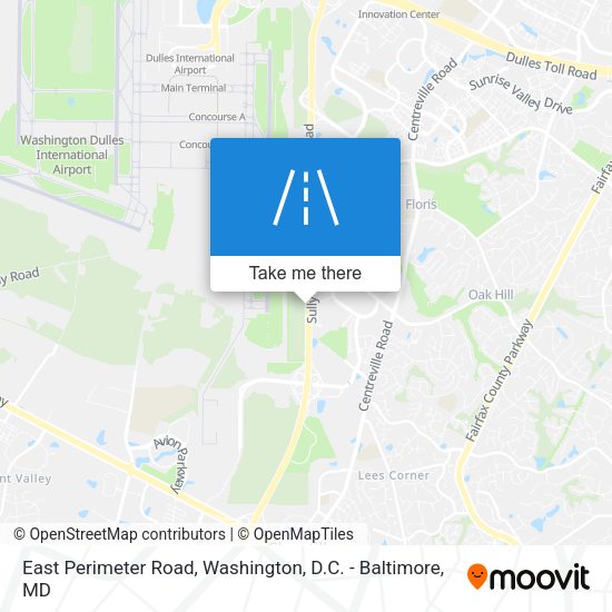 East Perimeter Road map