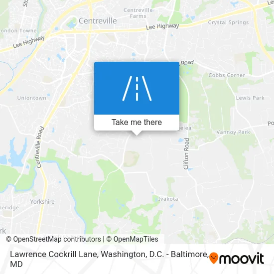 Lawrence Cockrill Lane map