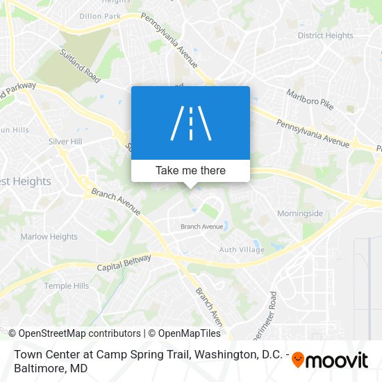 Mapa de Town Center at Camp Spring Trail