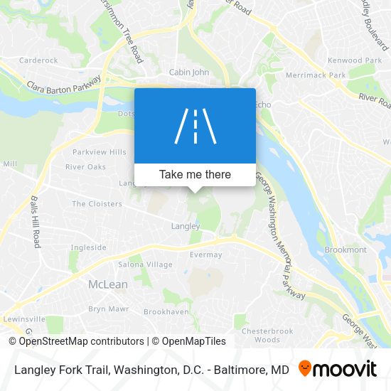 Langley Fork Trail map