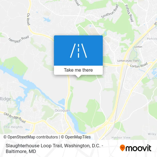 Slaughterhouse Loop Trail map