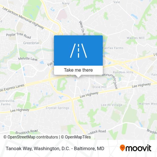 Tanoak Way map